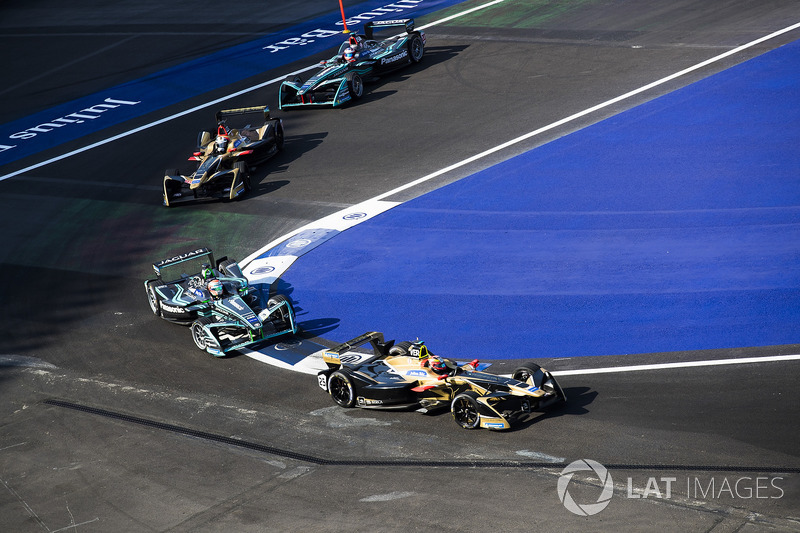 Jean-Eric Vergne, Techeetah, Nelson Piquet Jr., Jaguar Racing,Andre Lotterer, Techeetah, Mitch Evans