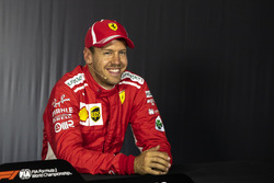 Sebastian Vettel, Ferrari, nella conferenza stampa