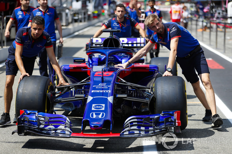 La monoposto di Brendon Hartley, Toro Rosso STR13
