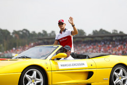 Marcus Ericsson, Sauber, in the drivers parade