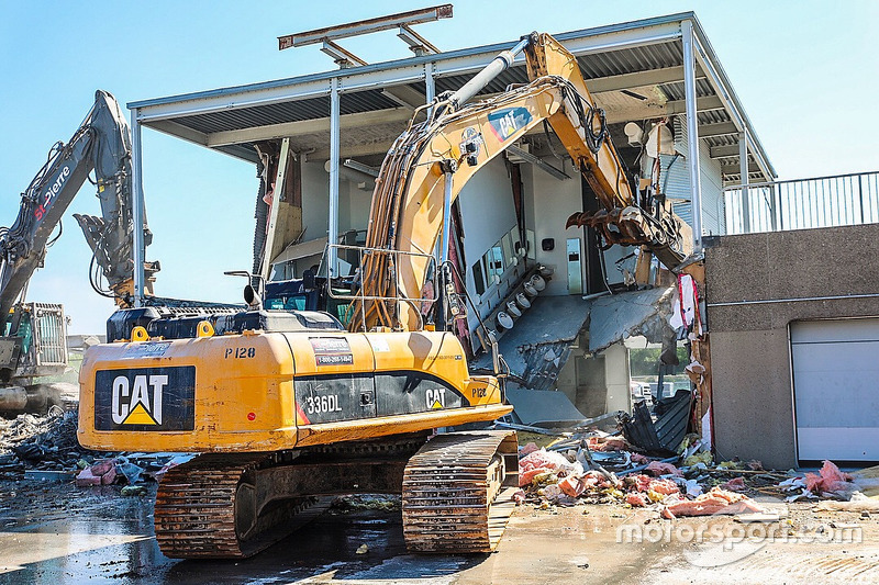 Paddock demolition