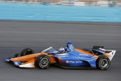 Scott Dixon, Chip Ganassi Racing Honda tests the aeroscreen
