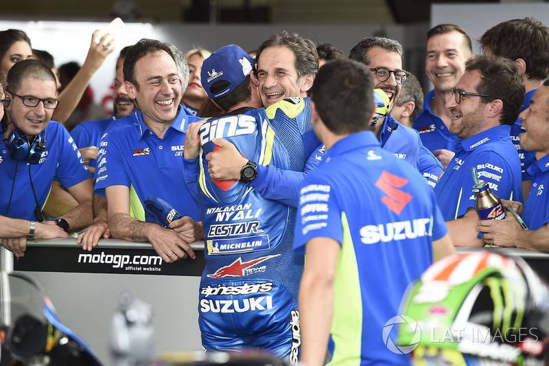 Il terzo classificato Alex Rins, Team Suzuki MotoGP