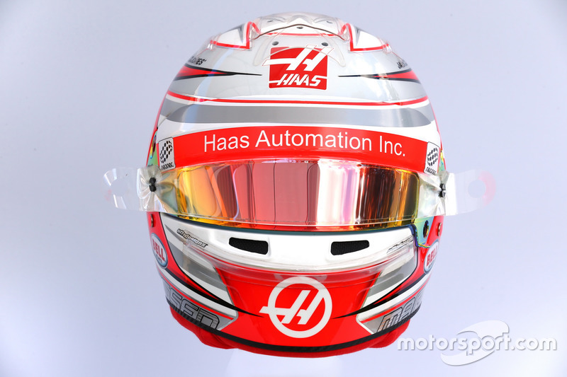 Le casque de Kevin Magnussen, Haas F1 Team