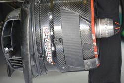 McLaren, detalle del freno del MP4-31
