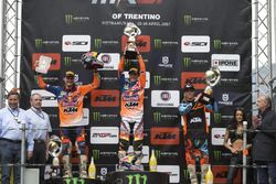 Podio MX2: Pauls Jonass, Jorge Prado, Julien Lieber