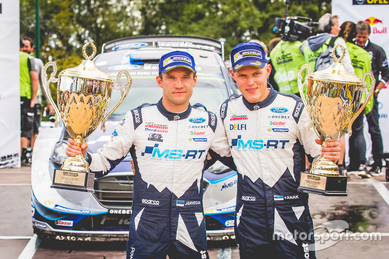 I vincitori Ott Tänak, Martin Järveoja, Ford Fiesta WRC, M-Sport con il team