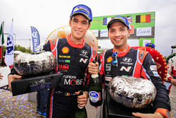 Les troisièmes Thierry Neuville, Nicolas Gilsoul, Hyundai i20 WRC, Hyundai Motorsport