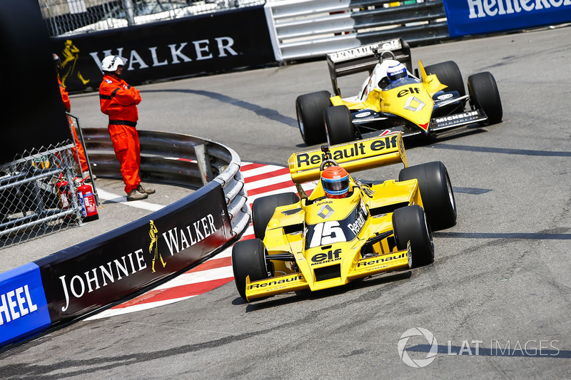 Жан-Пьер Жабуй, Renault Sport F1 Team RS01, и Ален Прост, Renault Sport F1 Team RE40
