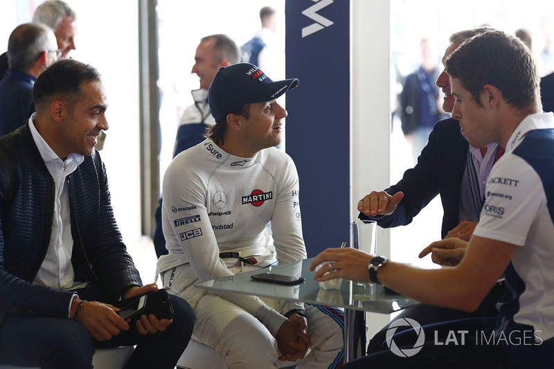 Pastor Maldonado, Felipe Massa, David Coulthard and Paul di Resta