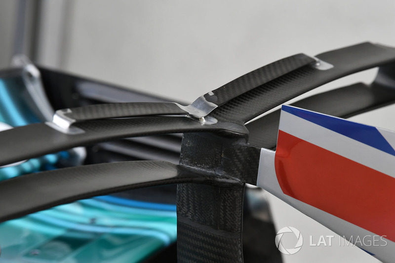 Le capot moteur de la Mercedes AMG F1 W08