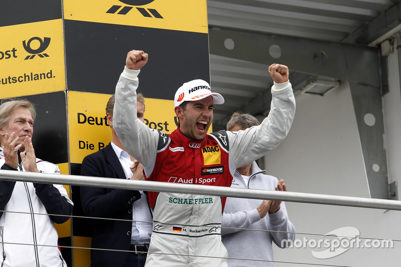 Podium: second place Mike Rockenfeller, Audi Sport Team Phoenix, Audi RS 5 DTM