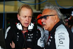 (L to R): Andrew Green, Sahara Force India F1 Team Technical Director with Dr. Vijay Mallya, Sahara Force India F1 Team Owner