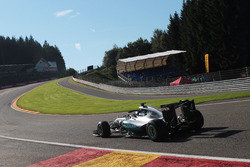 Nico Rosberg, Mercedes AMG F1 W07 Hybrid avec le Halo