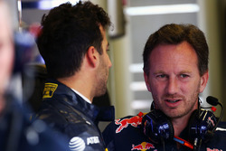 Daniel Ricciardo, Red Bull Racing, mit Christian Horner, Red Bull Racing, Teamchef