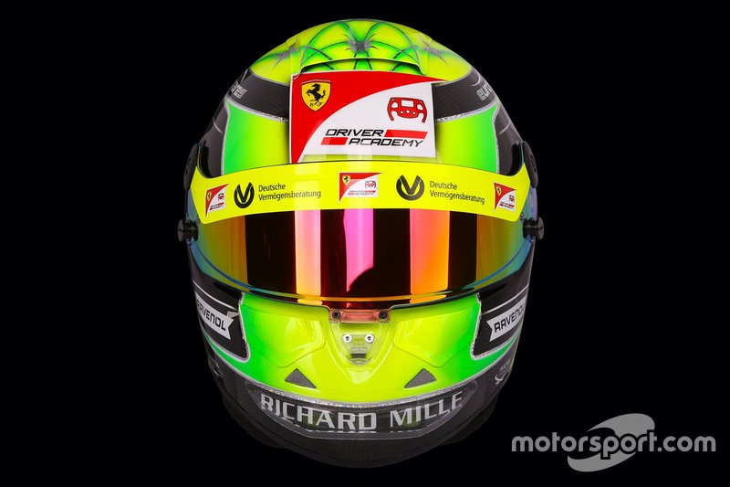 Le casque de Mick Schumacher, Prema Racing