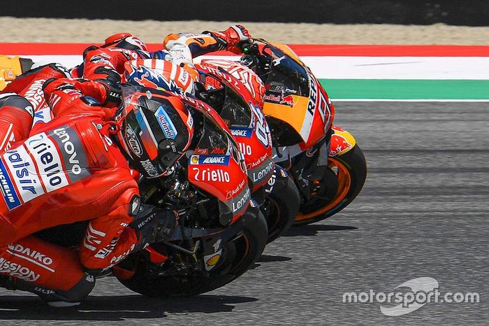 Danilo Petrucci, Ducati Team, Andrea Dovizioso, Ducati Team, Marc Marquez, Repsol Honda Team