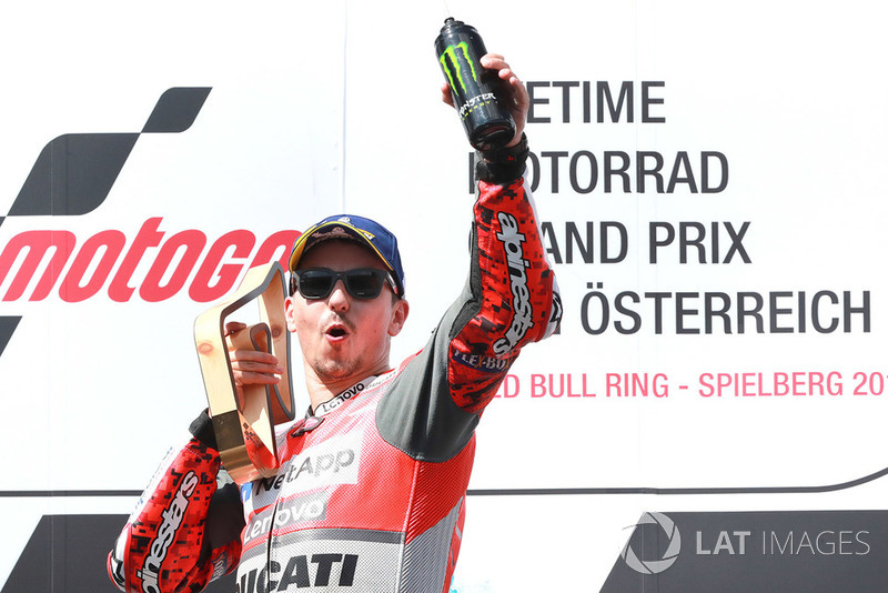 Il vincitore della gara Jorge Lorenzo, Ducati Team