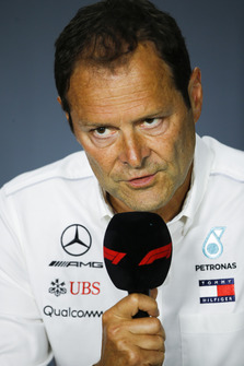 Aldo Costa, Engineering Director, Mercedes AMG, in the Press Conference