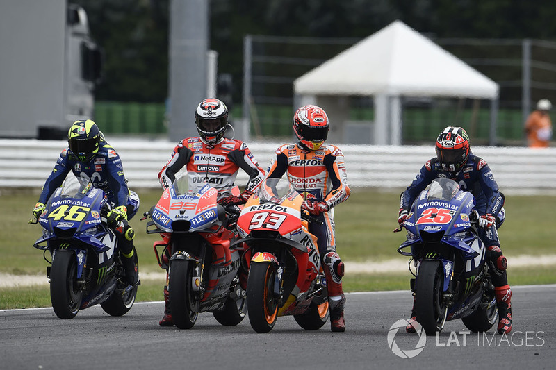 Valentino Rossi, Jorge Lorenzo, Marc Márquez, Maverick Viñales
