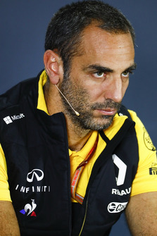 Cyril Abiteboul, directeur général de Renault Sport F1 Team lors de la conférence de presse