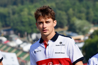 Charles Leclerc, Sauber walks the track