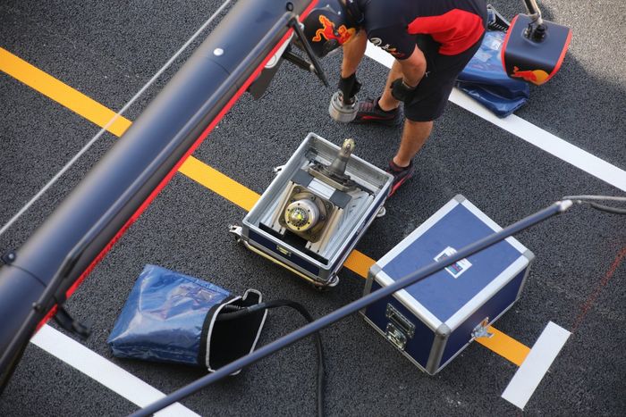 Red Bull racing simulador de pit stop