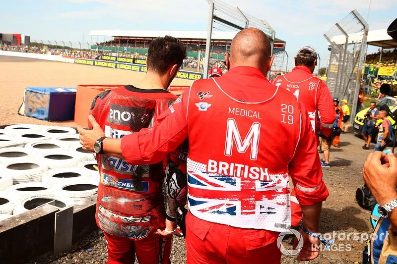 Andrea Dovizioso, Ducati Team after his crash