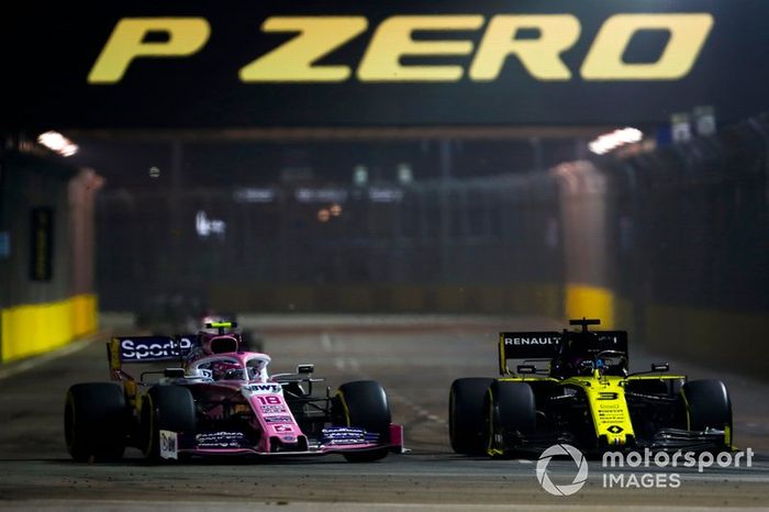 Daniel Ricciardo, Renault F1 Team R.S.19, Lance Stroll, Racing Point RP19