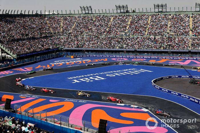 Lucas di Grassi, Mahindra Racing, Mahindra M9Electro, Jake Dennis, Andretti Autosport, Porsche 99 X Electric Gen3, Jake Hughes, McLaren, Nissan e-4ORCE 04, Andre Lotterer, Andretti Autosport, Porsche 99X E