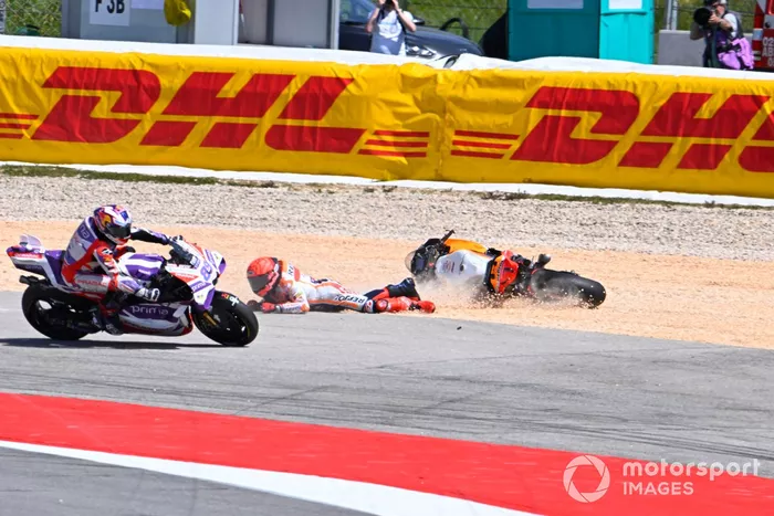 Accidente de Marc Márquez, Repsol Honda Team, Miguel Oliveira, RNF MotoGP Racing