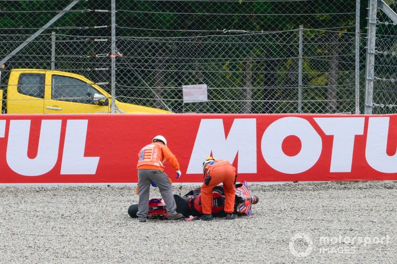 Francesco Bagnaia, Ducati Team Crash