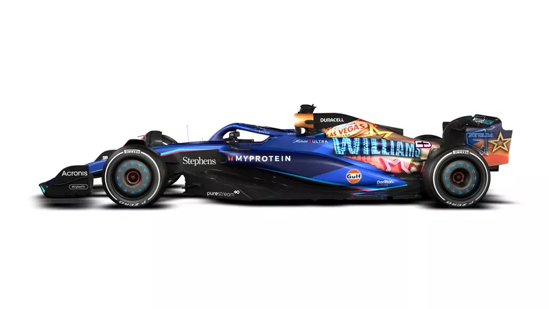 Williams FW45 Las Vegas-kleuren