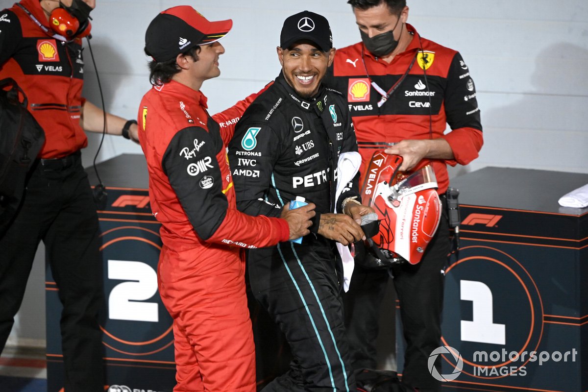 Lewis Hamilton was pleased to take a surprise podium on a weekend where Mercedes had the third fastest car