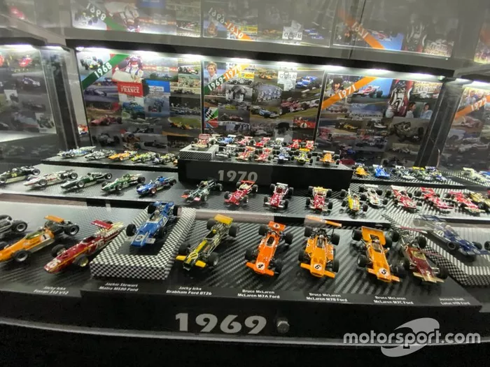 Colección de coches miniatura de F1