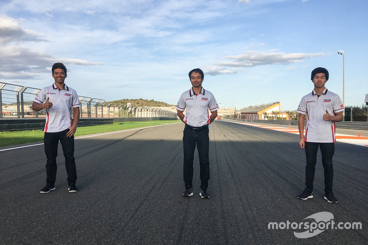 Somkiat Chantra, Hiroshi Aoyama, Ai Ogura, Honda Team Asia