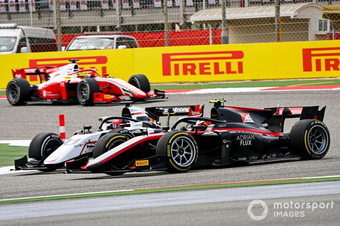 Marcus Armstrong, ART Grand Prix y Callum Ilott, UNI-Virtuosi 