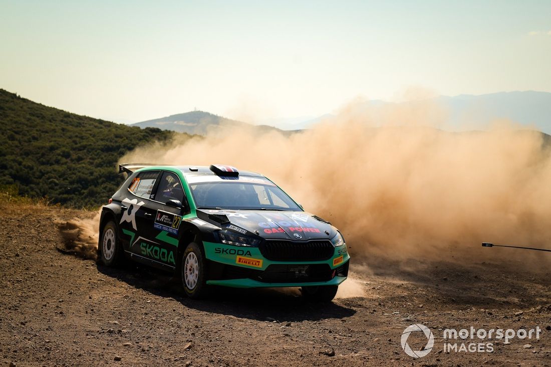 Gus Greensmith, Jonas Andersson, Toksport WRT Skoda Fabia RS Rally2