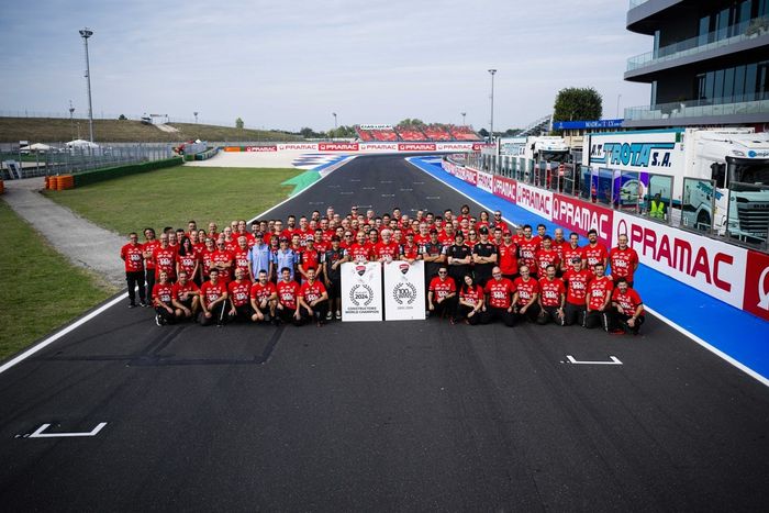 Francesco Bagnaia, Ducati Team, Enea Bastianini, Ducati Team, Marc Márquez, Gresini Racing, Jorge Martín, Pramac Racing