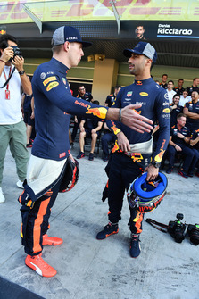 Max Verstappen, Red Bull Racing en Daniel Ricciardo, Red Bull Racing