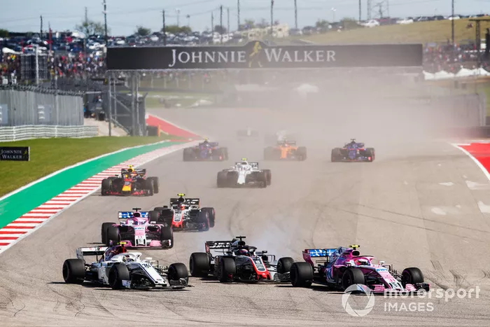Estados Unidos - Romain Grosjean/Charles Leclerc (carrera)