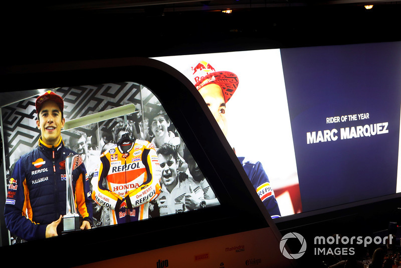 Marc Marquez acepta el Premio al Piloto (moto) del Año vía enlace de video