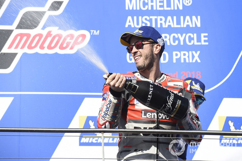 Подіум: третє місце Андреа Довіціозо, Ducati Team