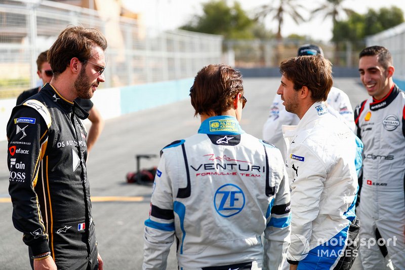Jean-Eric Vergne, DS TECHEETAH, Felipe Massa, Venturi Formula E, Sébastien Buemi, Nissan e.Dams, Antonio Felix da Costa, BMW I Andretti Motorsports, Stoffel Vandoorne, HWA Racelab, pose for a photo on the grid.