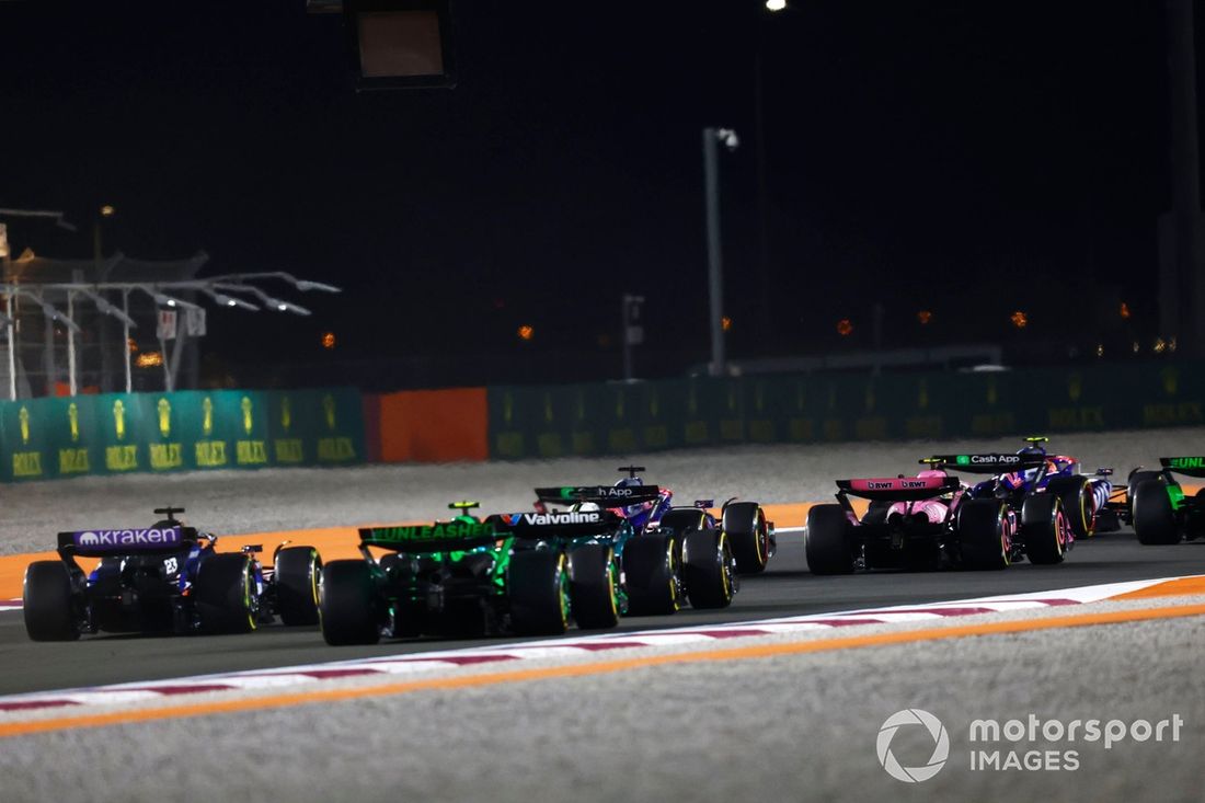 Pierre Gasly, Alpine A524, Liam Lawson, VCARB 01, Alex Albon, Williams FW46, Zhou Guanyu, KICK Sauber C44