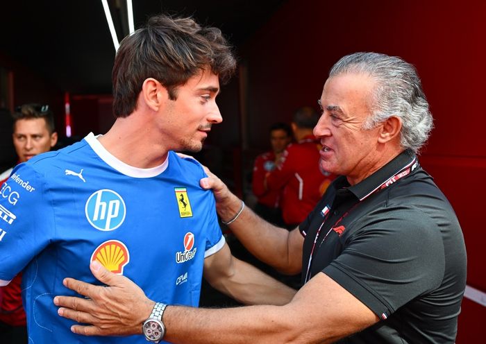 Charles Leclerc, Ferrari with Jean Alesi