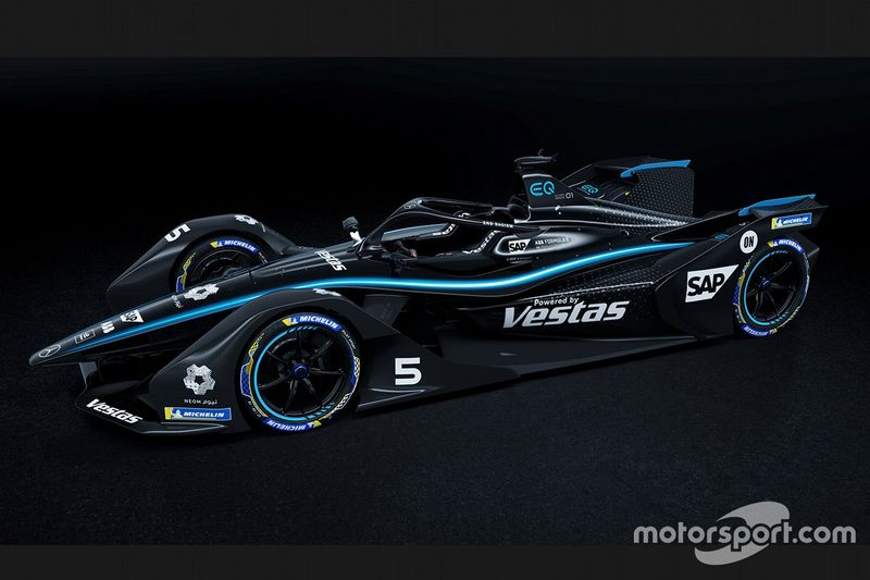 Decoración negra del Mercedes Benz EQ