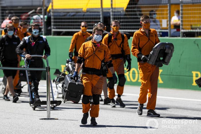 La mecánicos de McLaren 