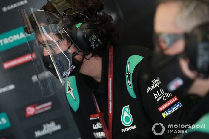 La moto de Fabio Quartararo, Petronas Yamaha SRT team 