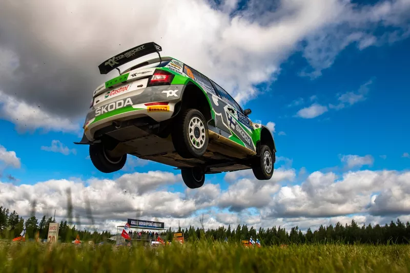 Emil Lindholm, Reeta Hamalainen, Toksport WRT Skoda Fabia Evo Rally2